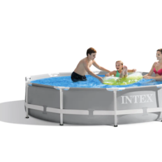 Piscina Estructural Redonda INTEX Prism Frame 305 x 76 cm, 4.485L, con Bomba