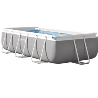 Piscina Estructural Rectangular INTEX Prism Frame 3m x 1.75m x 80cm, 3.539L, con Bomba y Escalera