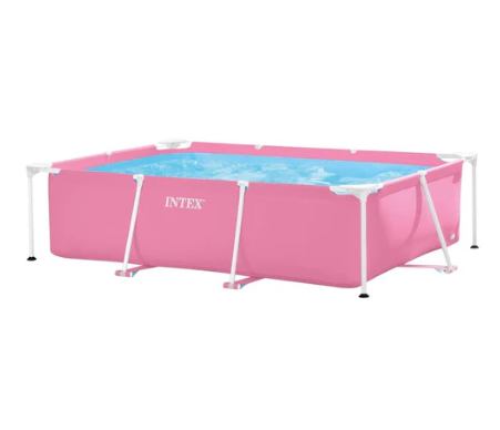 Piscina Estructural Rectangular INTEX 220 x 150 x 60 cm, 1.662L Rosada