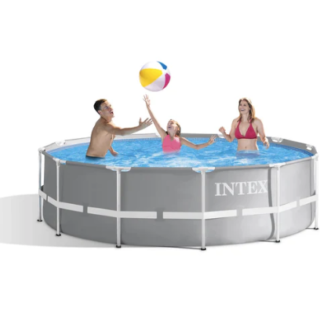 Piscina Estructural Redonda Prism Frame INTEX 366 x 99 cm, 8,592L, con Bomba